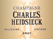 Charles Heidsieck Brut Millésimé - label