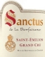 Château La Bienfaisance Sanctus Grand Cru - label