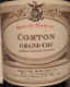 Seguin-Manuel Corton Grand Cru - label