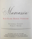 Marcassin Blue Slide Ridge Pinot Noir - label