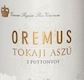 Oremus Tokaj Aszú 3 Puttonyos - label
