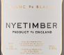 Nyetimber Blanc de Blancs - label
